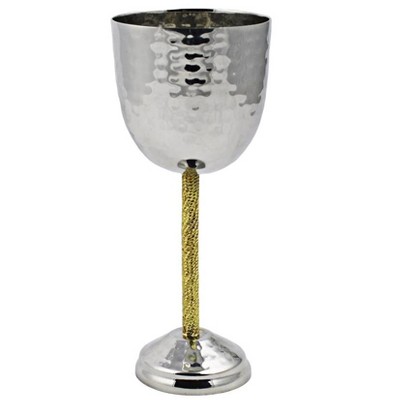 Classic Touch Kiddush Goblet with Gold Stem