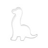 Unique Bargains Pastry Cutter Brachiosaurus Dinosaur-Shaped Dishwasher Safe Stainless Steel Silver Tone 1Pcs - 4 of 4