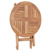 vidaXL Folding Patio Table 17.7 inches  Solid Teak Wood - 4 of 4