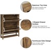 Shoe Cabinet with 2 Flip Drawers, Narrow Slim 5 Tier Shoe Storage Cabinet - 4 of 4