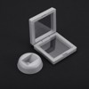 Unique Bargains Transparent PE Material Floating Frame Elegant Touch Jewelry Box White 20 Pcs - 4 of 4