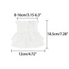 INSPIRE CHIC Women's Lace Fingerless Wrist Length Wedding Elegant White Ruffled Floral Gloves 1 Pair - 2 of 4