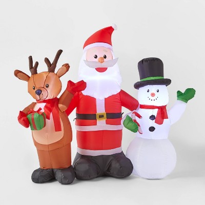 4ft Santa & Friends Inflatable Christmas Decoration - Wondershop™