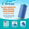 Hurricane 2 Pack Elite Aseptic Durable 8x4.63 Inch Pool and Spa Filter Cartridge Replacement Compatible with Pleatco PMA40L-F2M Models, Blue - image 4 of 4