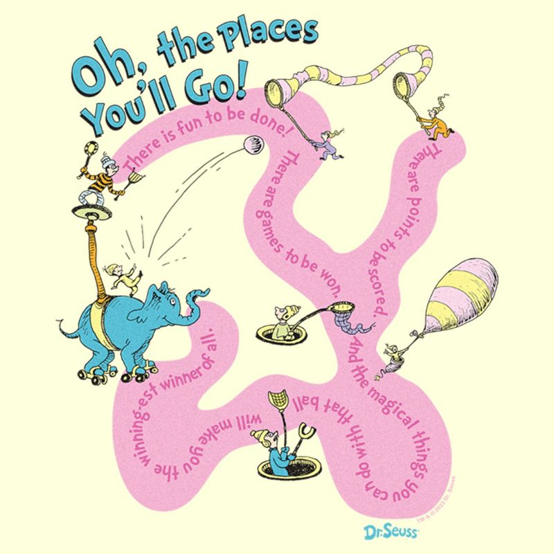 Men's Dr. Seuss Oh the Places You'll Go Quotes T-Shirt, 2 of 5