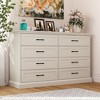 Famapy Vintage 8-Drawer Dresser Vanity with Black Metal Handles,Large-Capacity Drawer Chest Storage Cabinet for Bedroom/Living Room Organization - 3 of 4