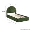 Modway Solana Arched Performance Velvet Twin Platform Bed - 3 of 4
