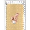 Sweet Jojo Designs Gender Neutral Baby Fitted Crib Sheet Boho Hatch Yellow and White - image 4 of 4