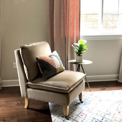 Talbert Pillow Top Slipper Chair With Casters - Threshold
