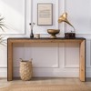 HDZNVF 59in Modern Wood Console Table, Entryway Table, Sofa Table, Rustic and Contemporary Design, Black and Natural - 2 of 4