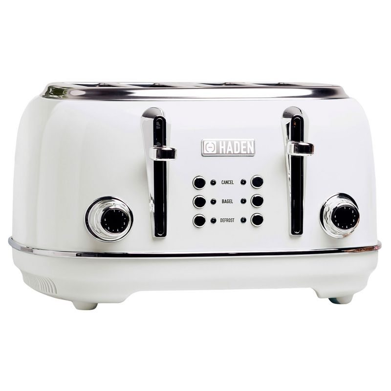 Haden Heritage 4-Slice Wide Slot Stainless Steel Body Countertop Retro Toaster with Adjustable Browning Control, 2 of 12