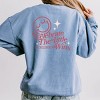 S.W.Smiley Celebrate The Little Wins - Women's Lightweight Garment Dyed Sweatshirt - 2 of 3