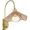 Possini Euro Design Possini Euro Primrose 17 1/4" H Brass Plug-In Wall Lamp Set of 2 - 3 of 4