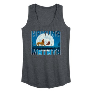 Women's - Disney - Hakuna Matata Graphic Racerback Tank - 1 of 4