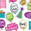 Teacher Created Resources® Confetti Happy Birthday Stickers, 120 Per Pack, 12 Packs - 3 of 3