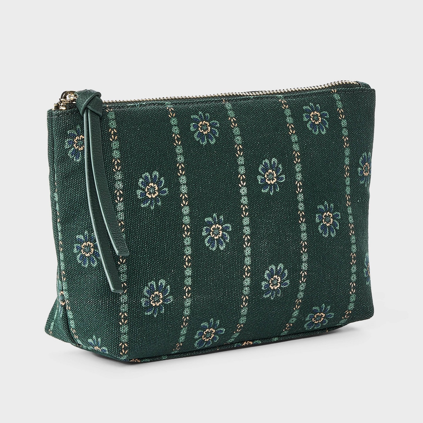Сумка Universal Thread Canvas Floral Zip Travel Pouch, цвет: С принтом — фото 2