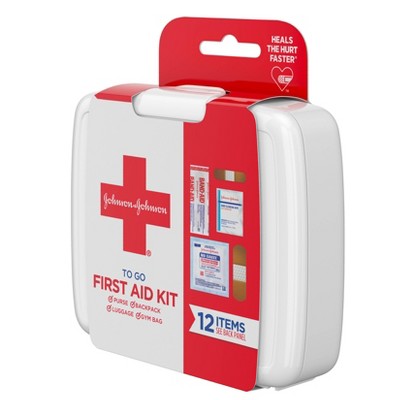 Johnson &#38; Johnson First Aid To Go! Portable Mini Travel Kit - 12pc