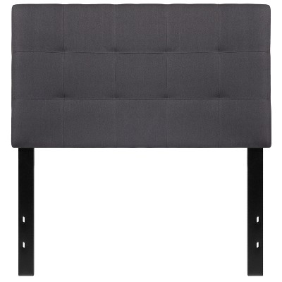 Emma And Oliver Quilted Tufted Upholstered Twin Size Headboard In Dark ...