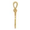 Black Bow Jewelry 14k Yellow Gold Textured Persian Cat Pendant - 2 of 4