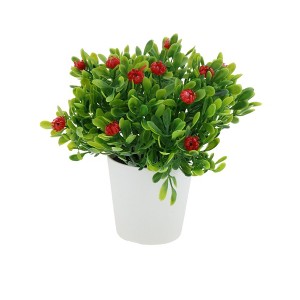 Unique Bargains Artificial Plants Mini Gypsophila Plastic 2.36"x2.36"x5.12" 1 Pc - 1 of 4