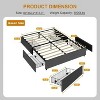Fabric Upholstered Platform Bed Frame with 4 Storage Drawers, Wooden Slat Support, Noise-Free Design, Easy Assembly, No Box Spring Required. - 2 of 4