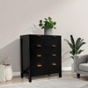 4 Drawer Fluted Dresser for Bedroom, Modern Wood Chest with Gold Handles, Narrow Storage Cabinet or TV Stand - 2 of 4