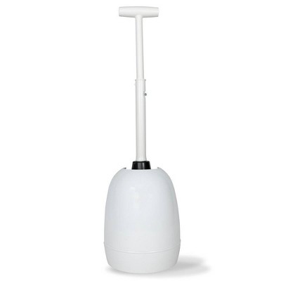  OXO Good Grips Compact Toilet Brush & Canister & Good Grips  Toilet Plunger with Cover, White : Everything Else