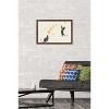 Trends International Episodic Drawing - Cat And Moon 1 Framed Wall Poster Prints - 2 of 4