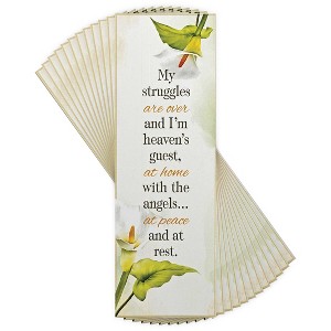 Dicksons My Struggles are Over Green Floral 6.5 inch Paper Bookmark Pack of 12 - 1 of 4