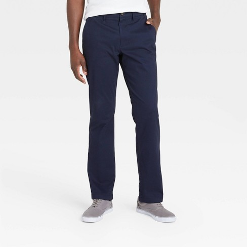 Men's Every Wear Straight Fit Chino Pants - Goodfellow & Co™ Blue 38x30 ...