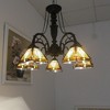 Chloe Lighting Innes Tiffany-Style 5 Light Mission Large Chandelier 27" Wide - 2 of 4