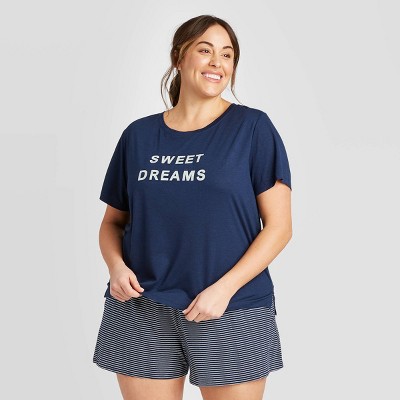 plus size sleep shorts