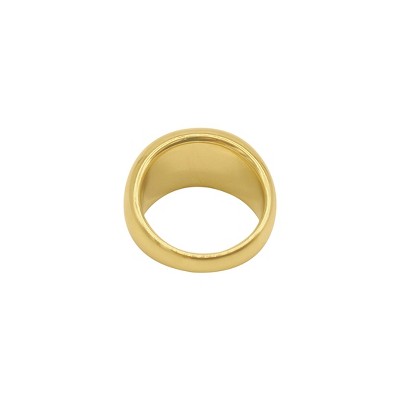 Adornia Tarnish Resistant 14k Gold Plated Dome Ring - image 4