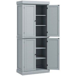 72" Kitchen Cabinet, Pantry Storage Cabinet with Doors and Shelves, Freestanding Food Pantry Cabinet - 1 of 4
