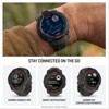 Garmin Instinct 3 50 mm Solar Whitestone with Black/Bolt Blue Silicone Band - 4 of 4