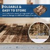 TackView Washable Area Rug, Foldable Geometric Printed Carpet, Soft Low Pile Floor Mats, Floor Covering for Bedroom Living Room - 3 of 4