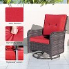 ALAULM Patio Furniture Sets 11 Pieces Red - 4 of 4