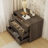 Famapy Dark Gray 3-Drawer Nightstand,Modern Chest of Drawers,Bedside Organizer/End Table,Bedroom,Living Room & Home Office Essential - 4 of 4