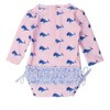 RuffleButts Baby/Toddler Girls UPF50+ Long Sleeve One Piece Rash Guard - 2 of 4