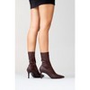 Thalin - Dark Burgundy Side-Zip Stiletto Boot (Women) | Prologue Shoes - 4 of 4
