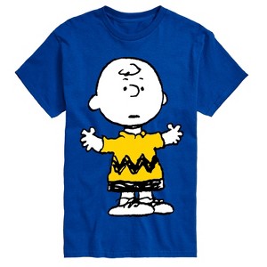 Men's - Peanuts - Charlie Brown Standing- Men's Short Sleeve Graphic T-Shirt Short Sleeve Graphic T-Shirt - 1 of 4
