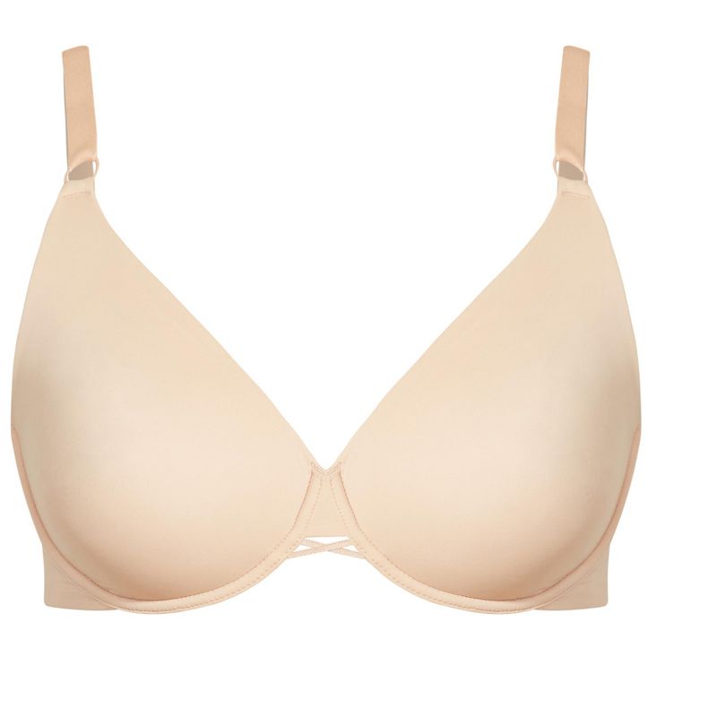 Women's Plus Size Back Smoother Bra - beige | AVENUE, 3 of 3