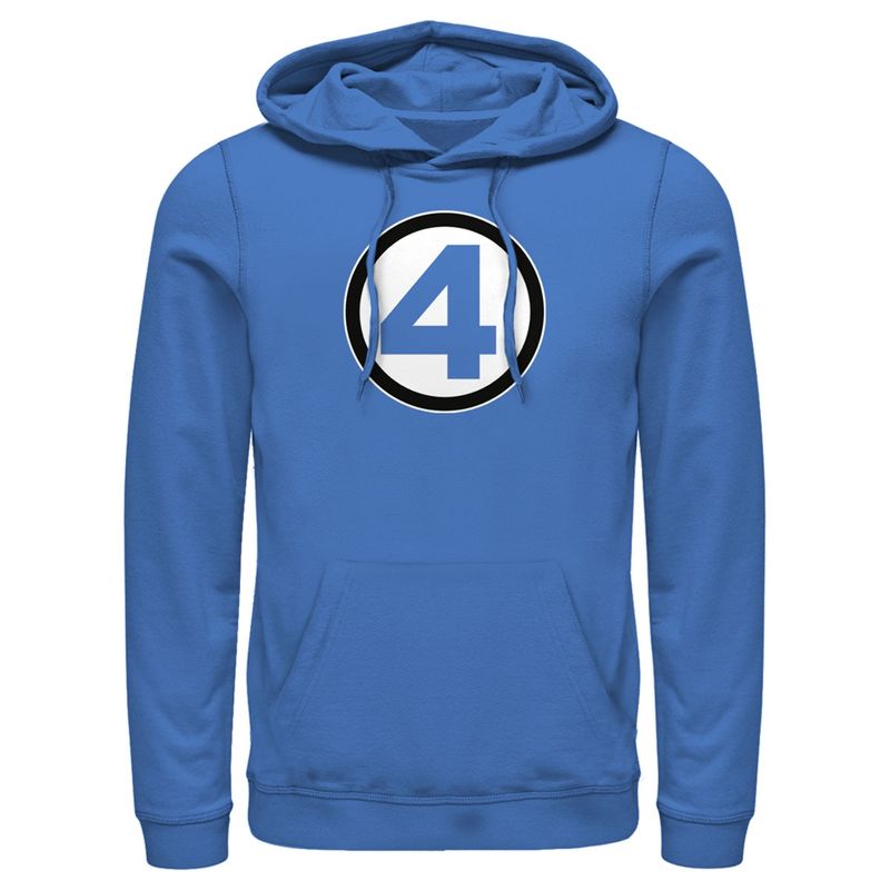 Men's Marvel: Fantastic Four Classic Logo Pull Over Hoodie, 1 of 5