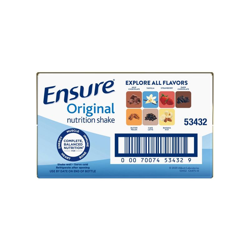 Ensure Original Nutrition Shake - Vanilla - 16ct/128 fl oz, 3 of 11