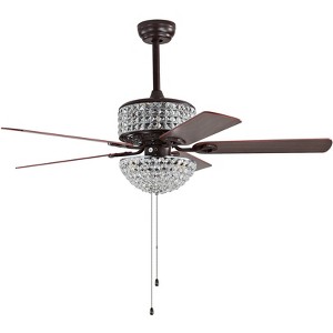 Nori 6 Light 52" Ceiling Fan - CLF1011 - Oil Rub Bronze - Safavieh - 1 of 4