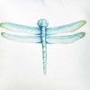 HomeRoots Aqua Blue Watercolor Dragonfly Throw Pillow - 4 of 4