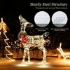 Costway Lighted Christmas Reindeer w/ 50 LED Lights Outdoor Yard Christmas Decorations - 3 of 4