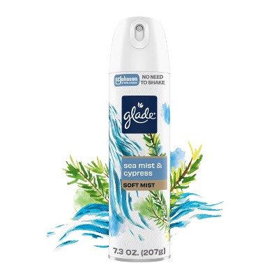 Glade Room Spray Deodorizer Air Fresheners - Sea Mist & Cypress - 7.3oz: Paraben-Free, Dye-Free, Suitable For Spring/Summer