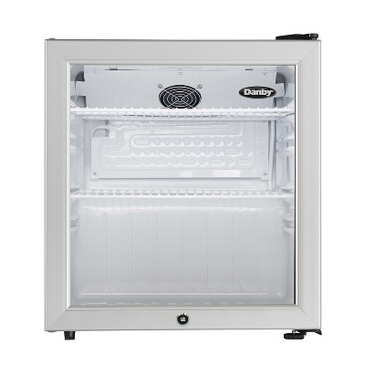 Danby 1.6 cu. ft. Compact Glass Door Fridge in Platinum DAG016A2BDB