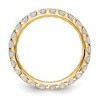 Black Bow Jewelry 14K Gold 1.5 Ctw U Shared D-F Color Lab Created Diamond Eternity Band - 2 of 4